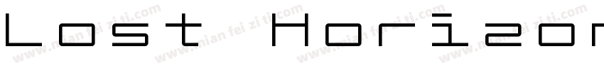 Lost Horizon Regular字体转换